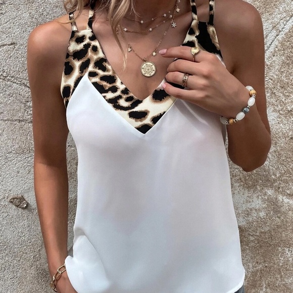 Leopard Print Cami Tank Top - Picture 3 of 6